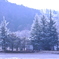 忍野の寒い朝
