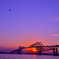 恐竜橋の夕景