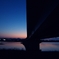 川の夕暮れ