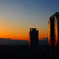 夕照の街