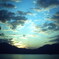 厳島の夕空。