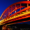 日暮れ時の神戸大橋