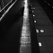 早朝のホーム