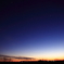 朝日に消えゆく星空