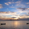夕暮れの海