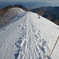 尾根道、雪道