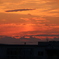 金環日蝕の日の夕陽