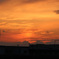 金環日蝕の日の夕陽