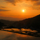 棚田夕照