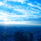 中野の青い夕日