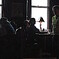 at a cafe