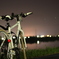 夜のサイクリング