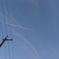 飛行機雲。