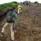 赤岳山頂への急登