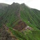 赤岳山頂直下から横岳を望む