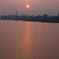 多摩川河口の夕日