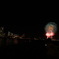 ランドマークタワーと花火