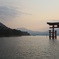 厳島神社からの夕景