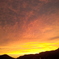 お祭りの日の夕焼け