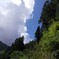 Sky and clouds and mountains in summer