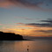 沖の島の夕暮れ