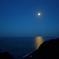 海岸線からの夕日