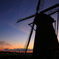 windmill and sunset