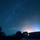 キャンプ場そばの星空