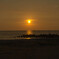 海岸と夕日