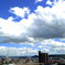 a blue sky