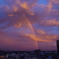 夕暮れの虹