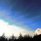 光る空