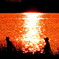 遠賀川の夕暮れ