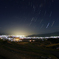 姨捨棚田と善光寺平の夜景