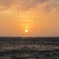 台風前の夕日