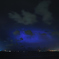 夏の夜の港
