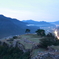 山城の夜明け