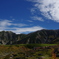 ほんのり色づく立山連峰