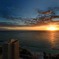 ワイキキビーチの夕日２０１２