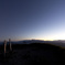 明るくなってきた山頂