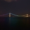 明石海峡大橋 レインボーイルミ