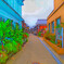路地裏絵画
