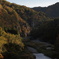 塔のへつり　遠景