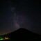 羊蹄山に天の川