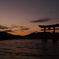 宮島の夕焼け