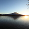 田貫湖の朝日