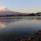 河口湖と富士山