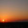 夕日。