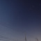 夜空と電線