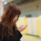 地下鉄を待ちながら